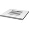 Ekena Millwork Diamond Surface Mount PVC Gable Vent: Non-Functional, w/ 3-1/2"W x 1"P Standard Frame, 20"W x 20"H GVPDI20X2001SN - alternate 5